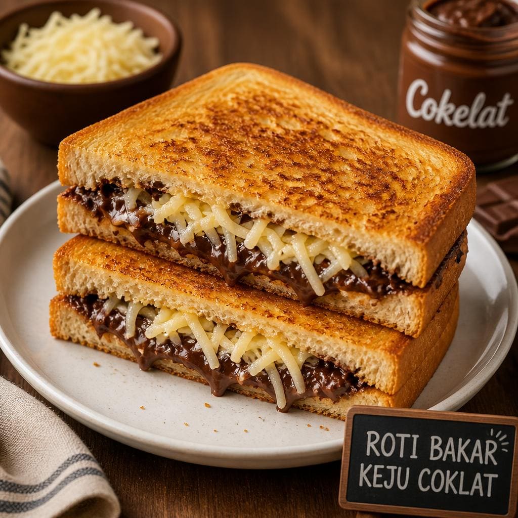 Roti Bakar Keju Coklat di RM Bumi Aki